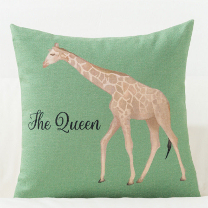 Artistic Plant-Themed Pillow Cover for Sofa and Car