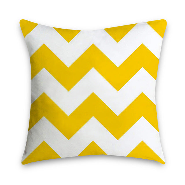 Simple Fashion Print Pillow Cover for Home and Car