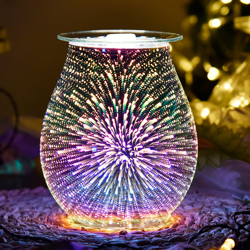 Aromatherapy Lamp with Fireworks Candle Burner