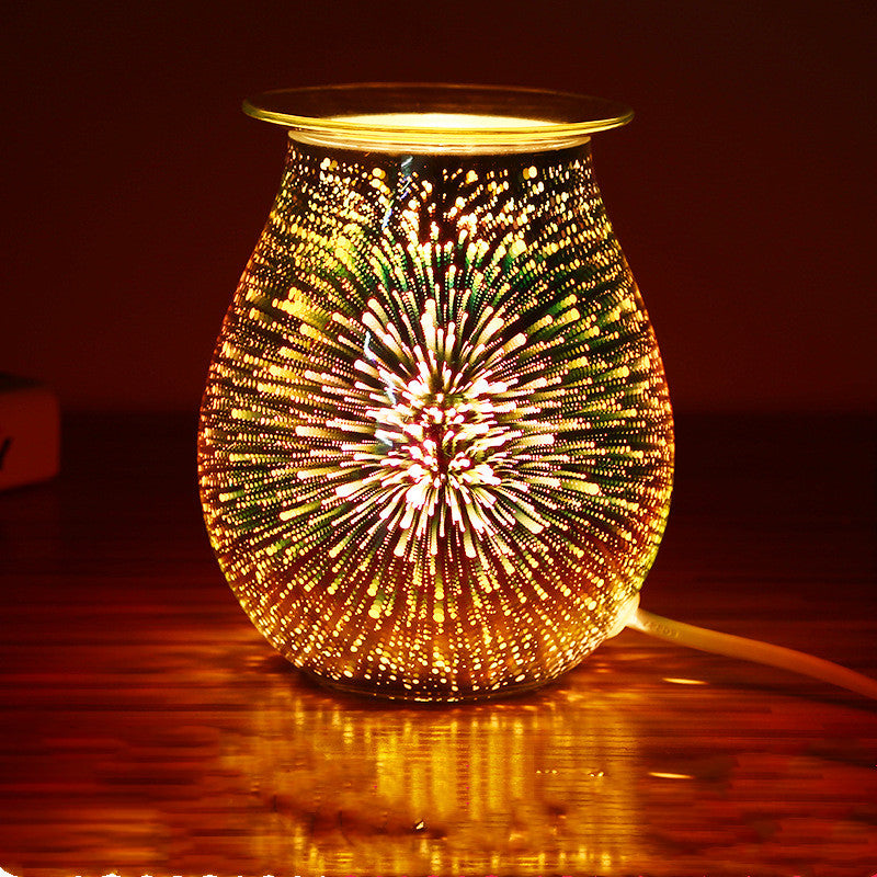 Aromatherapy Lamp with Fireworks Candle Burner